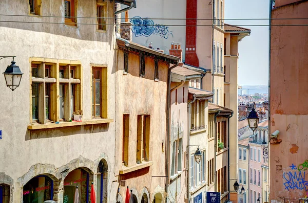 Lyon France August 2019 Historical Center Summer Time — Stock Photo, Image