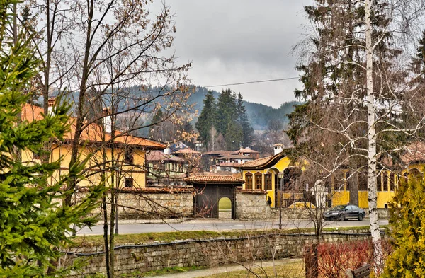 Old Town View Koprivshtitsa Town Bulgaria Topolnitsa River — Foto de Stock