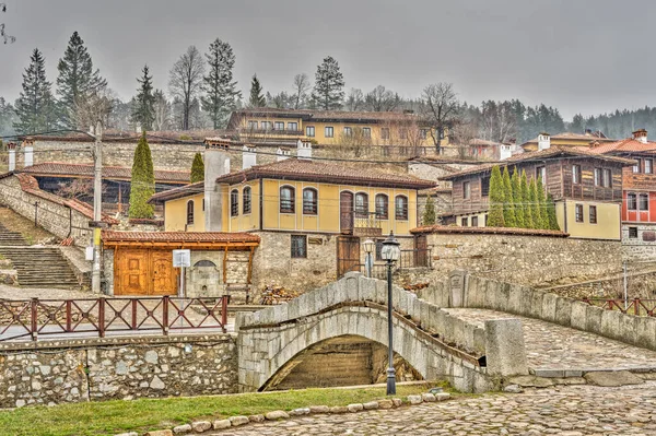 Old Town View Koprivshtitsa Town Bulgaria Topolnitsa River — Foto de Stock