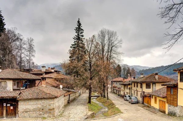 Old Town View Koprivshtitsa Town Bulgaria Topolnitsa River — Foto de Stock