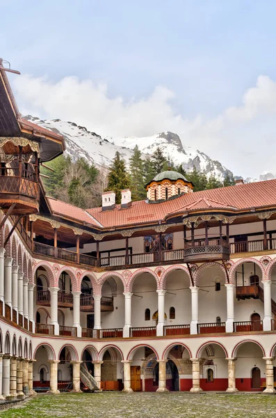 Rila Bulgaria April 2021 Rila Monastery Springtime — Stock Fotó