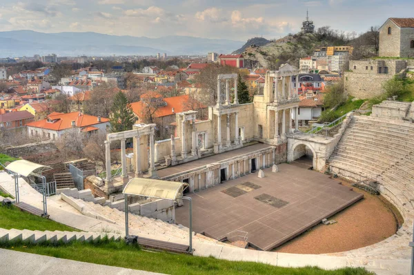 Springtime Plovdiv Ancient City Located Seven Hills Southern Bulgaria — Stock Photo, Image