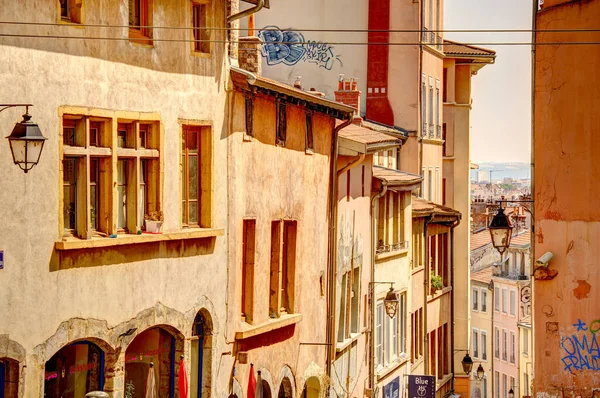 Lyon France August 2019 Historical Center Summer Time — Stock Photo, Image