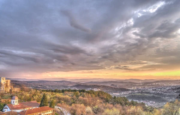 Veliko Tarnovo Bulgaria April 2021 Historical Center Sunny Weather — Stock Photo, Image