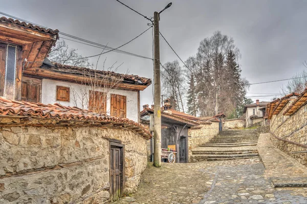 Old Town View Koprivshtitsa Town Bulgaria Topolnitsa River — Stock Photo, Image