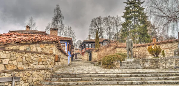 Old Town View Koprivshtitsa Town Bulgaria Topolnitsa River — Foto de Stock