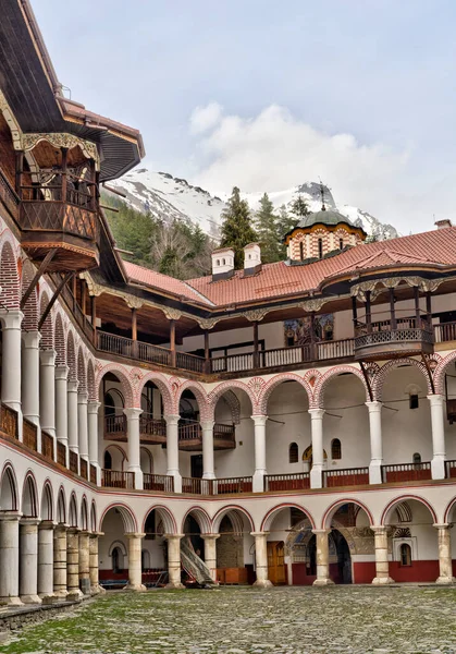 Rila Bulgaria April 2021 Rila Monastery Springtime — Stock Fotó