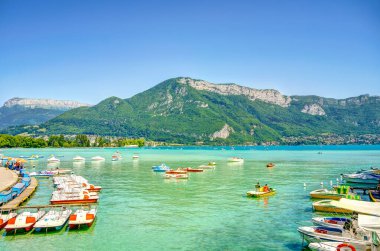 Talloires, France - August 2019 : Annecy Lake 