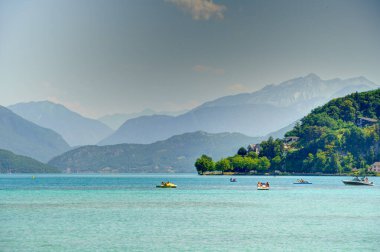Talloires, France - August 2019 : Annecy Lake 