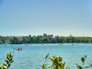 Talloires, France - August 2019 : Annecy Lake 