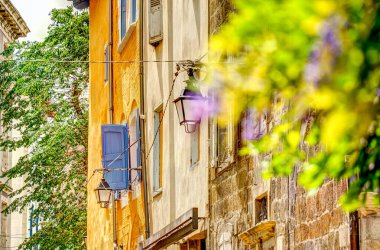 Görünümü, Le Puy-tr-Velay, bir kasaba Haute-Loire, Fransa