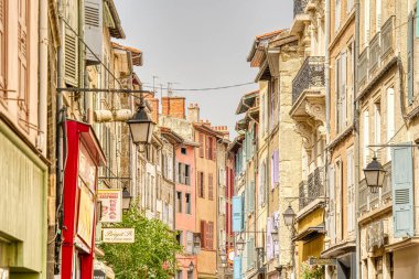 Görünümü, Le Puy-tr-Velay, bir kasaba Haute-Loire, Fransa