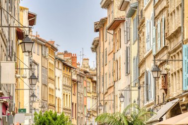 Görünümü, Le Puy-tr-Velay, bir kasaba Haute-Loire, Fransa