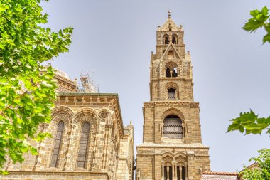 Görünümü, Le Puy-tr-Velay, bir kasaba Haute-Loire, Fransa