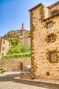Görünümü, Le Puy-tr-Velay, bir kasaba Haute-Loire, Fransa