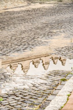 Kezmarok historical center view, Spi region, eastern Slovakia, on the Poprad River