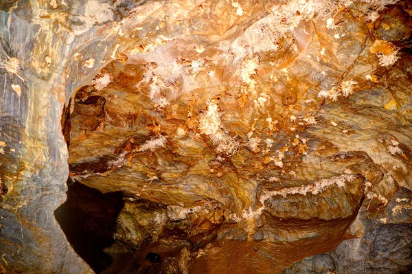 Ochtinska Aragonite Cave Slovakia — стокове фото