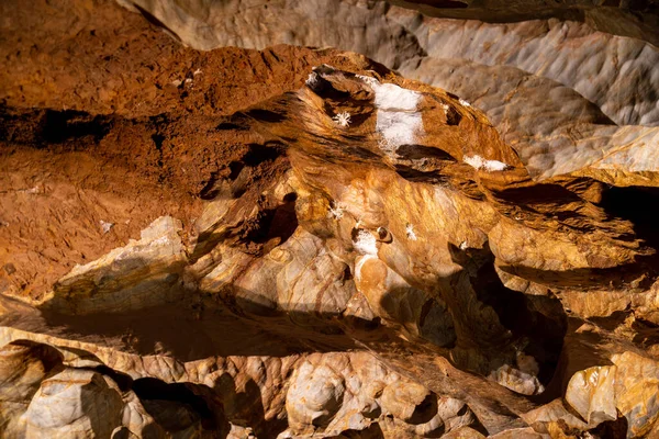 Ochtinska Aragonite Cave Slovakia — Stock Photo, Image