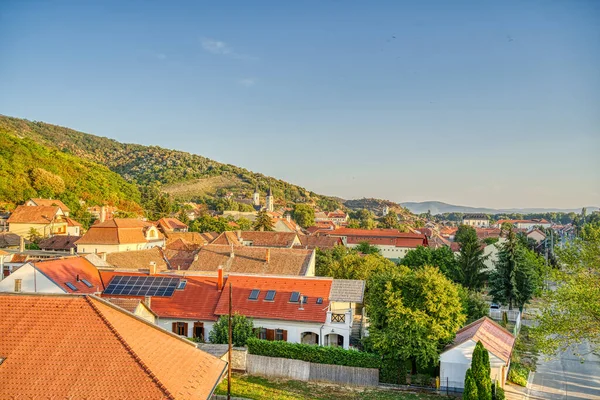 View Old Town Tokaj Hungary — Stockfoto