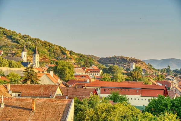 View Old Town Tokaj Hungary — Stock Fotó