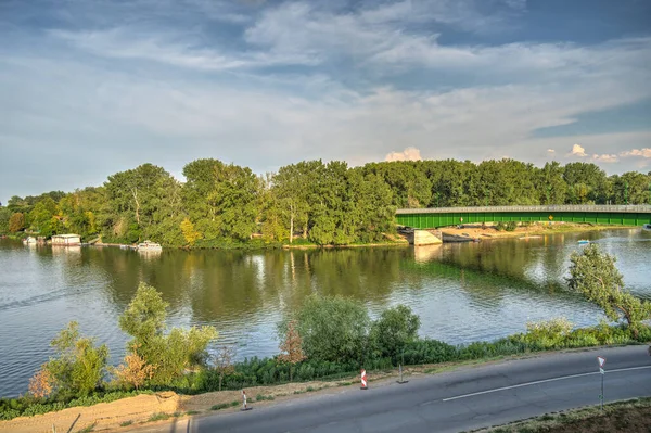 Beautiful View River Park Tokaj Hungary — Fotografia de Stock