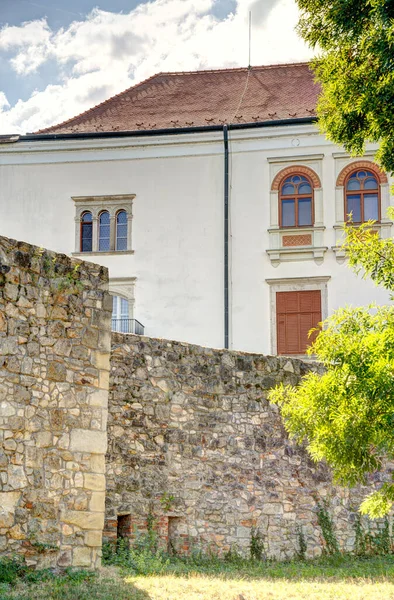 Exterior Famous Medieval Castle Sarospatak Hungary — Foto de Stock