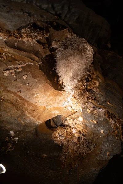 Ochtinska Aragonite Cave Slovakia — Stock Photo, Image