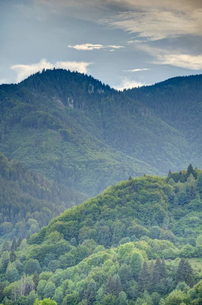 Morning Nature Landscape Mountains Vlkolinec Slovakia — Stock fotografie