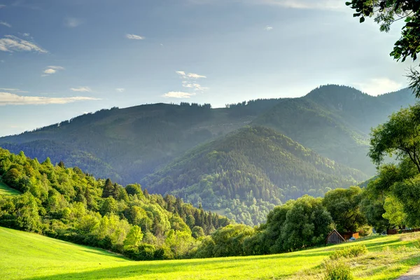 Morning Nature Landscape Mountains Vlkolinec Slovakia —  Fotos de Stock
