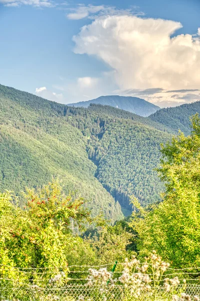 Morning Nature Landscape Mountains Vlkolinec Slovakia — 图库照片