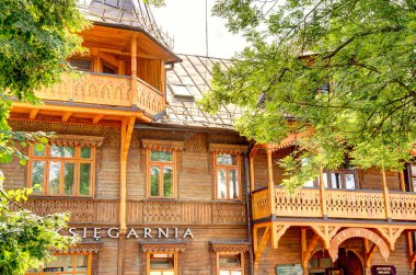 Zakopane tatil köyü manzarası, güney Polonya, Tatras Dağları
