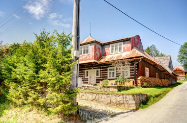 Zdiar Köyü Manzarası, Poprad Bölgesi, İspanya Presov Bölgesi, Kuzey Slovakya