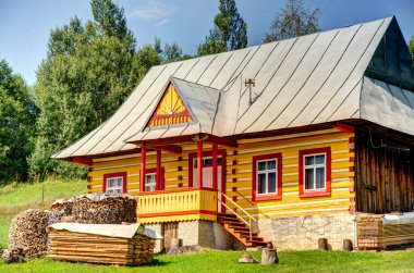 Zdiar Köyü Manzarası, Poprad Bölgesi, İspanya Presov Bölgesi, Kuzey Slovakya