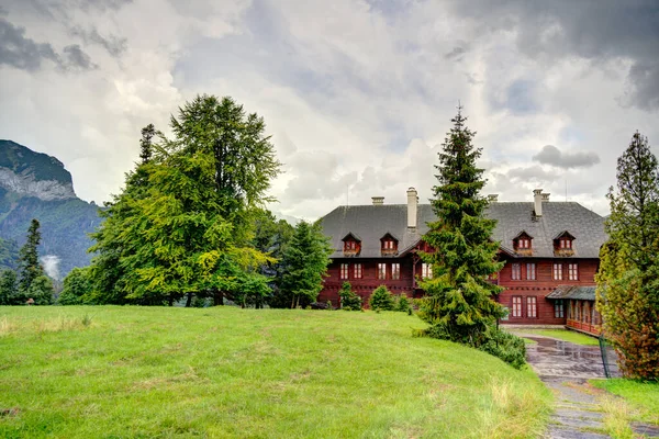 Pavilhão Caça Conde Hohenlohe Tatransk Javorina Eslováquia — Fotografia de Stock