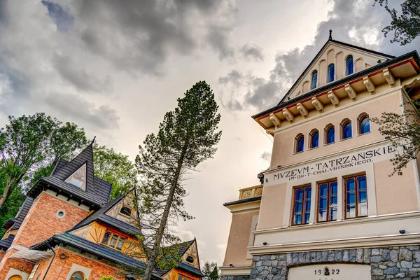 Zakopane Resort Vista Ciudad Sur Polonia Montañas Tatras —  Fotos de Stock