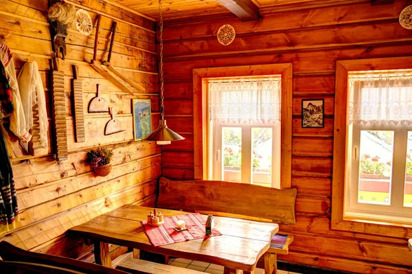 Traditional House Interior Zdiar Village Poprad District Presov Region Spis — Stock Photo, Image