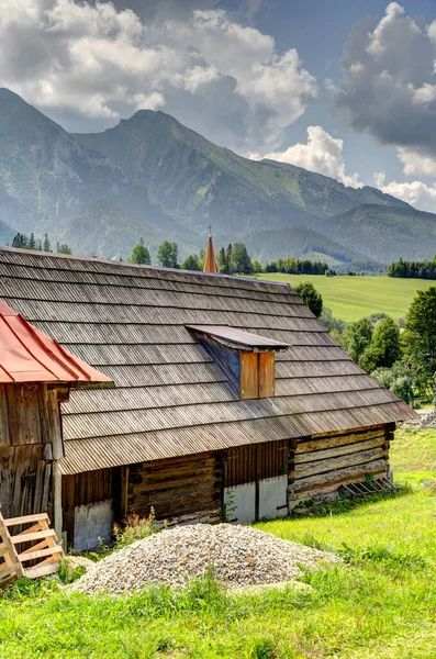 Vista Aldeia Zdiar Distrito Poprad Região Presov Spis Norte Eslováquia — Fotografia de Stock