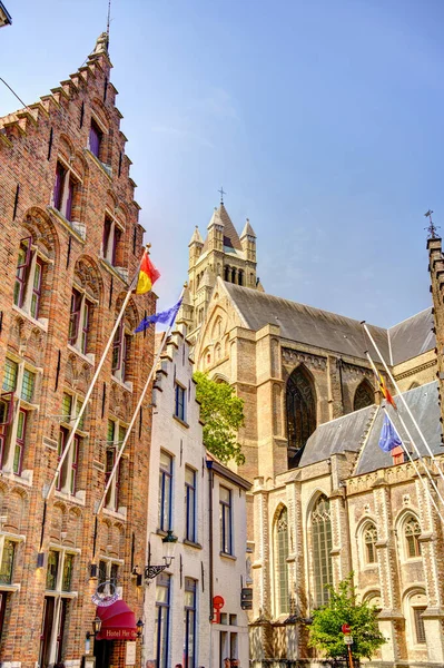 Bryssel Belgien Maj 2022 Historiska Centrum Soligt Väder Hdr Bild — Stockfoto