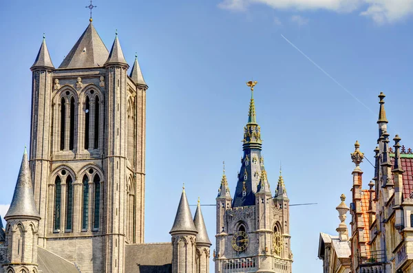 Uitzicht Havenstad Gent Noordwest België — Stockfoto