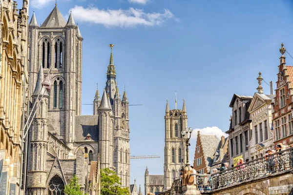 Uitzicht Havenstad Gent Noordwest België — Stockfoto