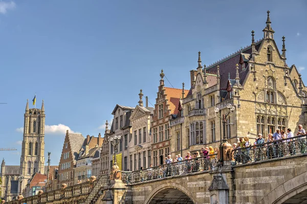 Uitzicht Havenstad Gent Noordwest België — Stockfoto