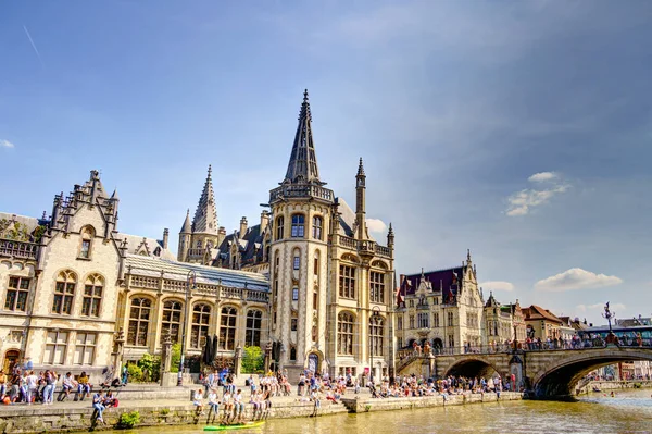 Uitzicht Havenstad Gent Noordwest België — Stockfoto