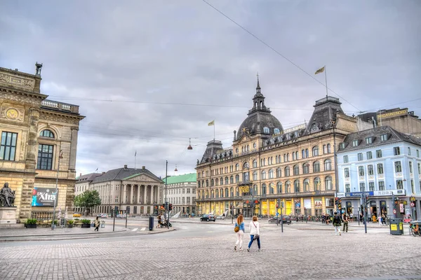 Copenhague Dinamarca Julio 2015 Centro Histórico Horario Verano — Foto de Stock