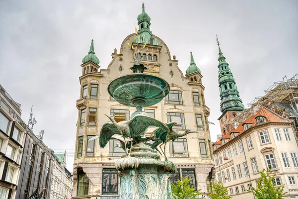 Copenhague Dinamarca Julio 2015 Centro Histórico Horario Verano — Foto de Stock