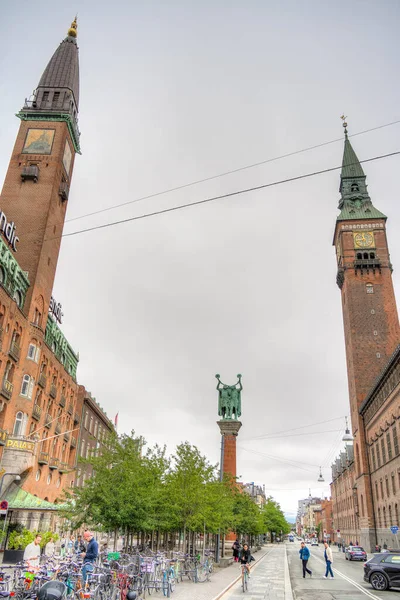 Copenhague Dinamarca Julio 2015 Centro Histórico Horario Verano —  Fotos de Stock