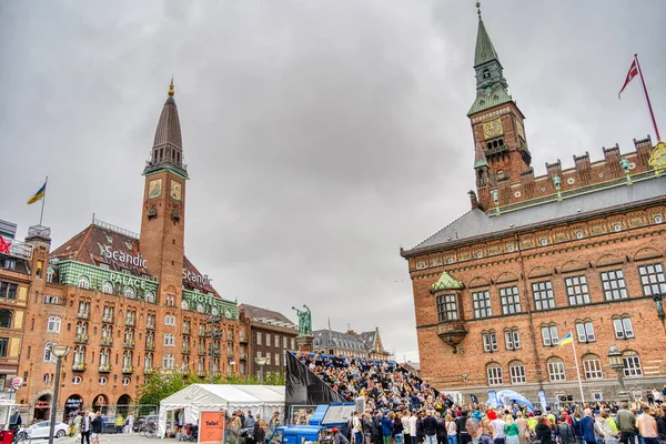 Copenhague Dinamarca Julio 2015 Centro Histórico Horario Verano — Foto de Stock