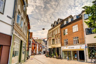 Odense, Danimarka - Ağustos 2022: Yazın Tarihi Merkez