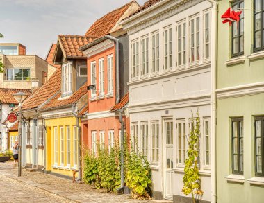 Odense, Danimarka - Ağustos 2022: Yazın Tarihi Merkez
