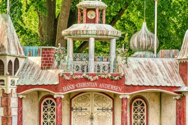 Odense, Danimarka - Ağustos 2022: Yazın Tarihi Merkez