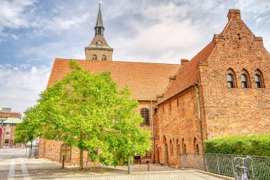 Odense, Danimarka - Ağustos 2022: Yazın Tarihi Merkez